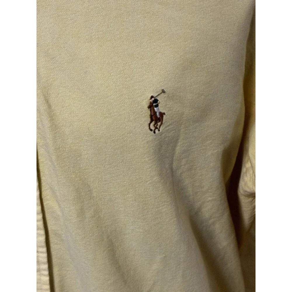 Ralph Lauren Men’s Vintage Yellow Polo Shirt Size Medium